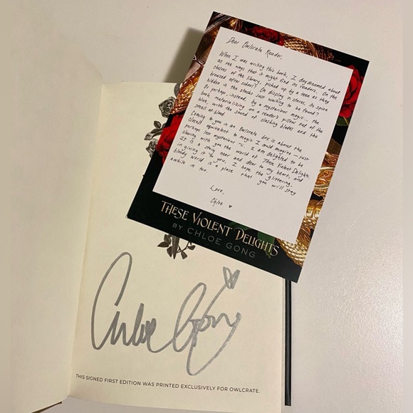 Owlcrate Signed First Edition These Violent Delights by Chloe Gong - Picture 2 of 5